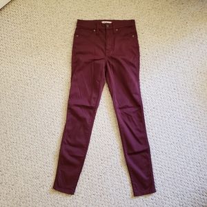 Madewell 10" High Rise Skinny Pants